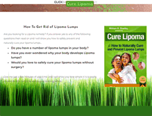 Tablet Screenshot of curelipoma.com